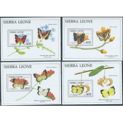 Sierra Leone  - Bl 169 - 72 1991r - Motyle