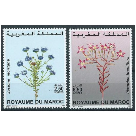 Maroko - Nr 1357 - 58 2000r - Kwiaty