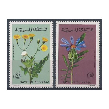 Maroko - Nr 712 - 13 1972r - Kwiaty