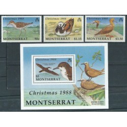 Montserrat - Nr 731 - 33 Bl 50 1988r - Ptaki