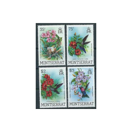 Montserrat - Nr 507 - 10 1983r - Ptaki - Kwiaty