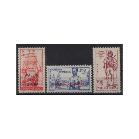 Wallis & Futuna - Nr 097 - 99 1941r - Marynistyka - Kol. francuskie