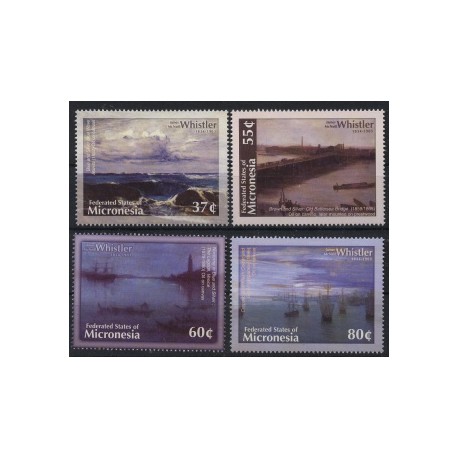 Mikronezja - Nr 1469 - 72 2003r - Marynistyka - Malarstwo