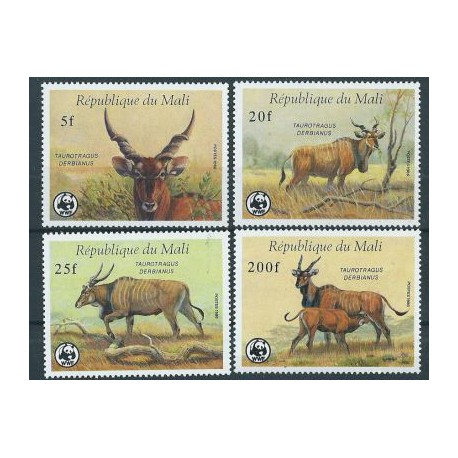 Mali - Nr 1078 - 81 1986r - WWF - Ssaki