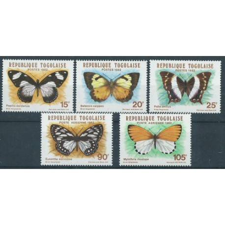 Togo -  Nr 1607 - 11 1982r - Motyle