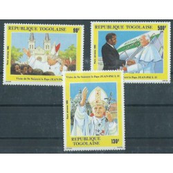 Togo - Nr 1879 - 81 Chr 69 1985r - Papież