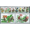 Ghana - Nr 1692 - 99 Bl 199 - 200 1992r - Motyle
