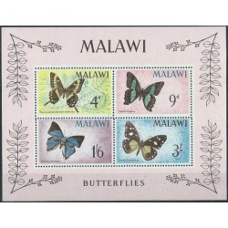 Malawi - Bl 5 1966r - Motyle