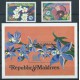 Malediwy - Nr 1063 - 64 Bl 99 1984r - Kwiaty