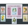 Malediwy - Nr 837 - 41 Bl 59 1979r - Kwiaty
