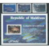 Malediwy - Nr 919 - 21 Bl 73 1980r - Ryby