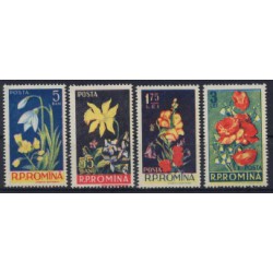 Rumunia - Nr 1589 - 92 1956 - Kwiaty