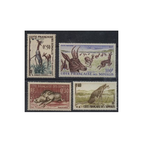 Somalia Fr. - Nr 314 - 17 1958r - Ssaki - Kol. francuskie