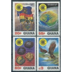 Ghana - Nr 964 - 67 1983r - Ptak - Minerały