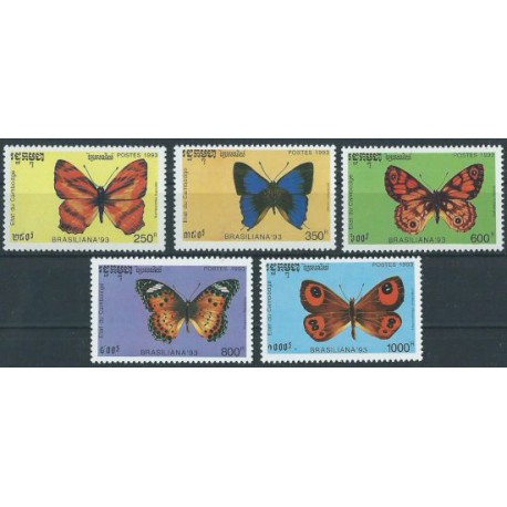 Kambodża - Nr 1354 - 58 1993r - Motyle