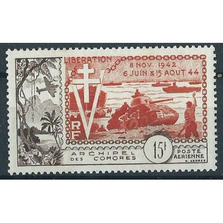 Komory - Nr 036 1954r - Marynistyka -  Militaria - Kol. francuskie