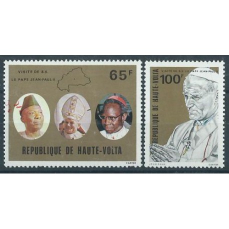 Górna Volta - Nr 782 - 83 Chr 15 A 1980r - Papież