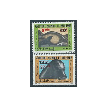 Mauretania - Nr 465 - 66 1973r - Ssaki morskie