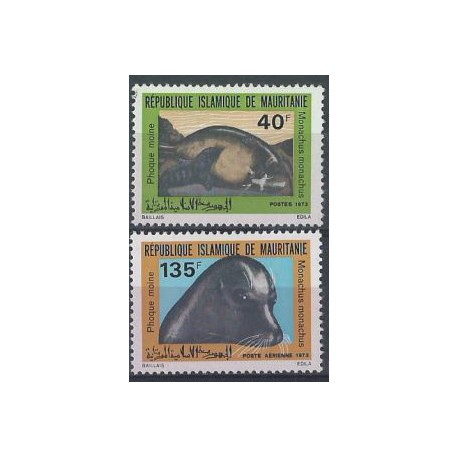 Mauretania - Nr 450 - 51 1973r - Ssaki morskie