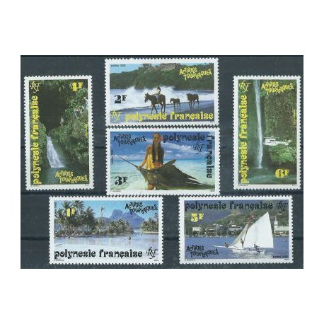 Polinezja Fr - Nr 599 - 04 1992r - Ryba - Koń - Krajobraz