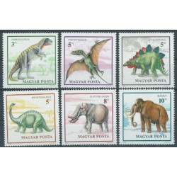 Węgry - Nr 4110 - 15 1990r - Dinozaury