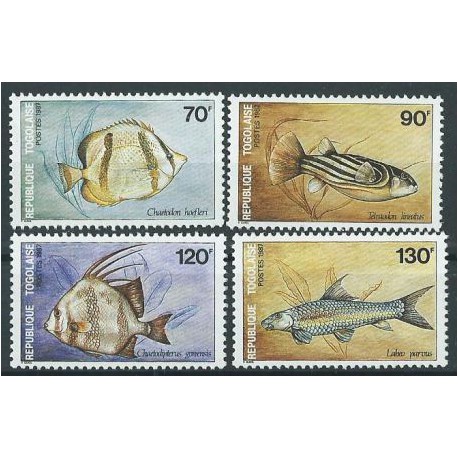 Togo - Nr 2028 - 31 1987r - Ryby