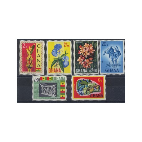 Ghana - Nr 313 - 18 1967r - Kwiaty - Ssaki
