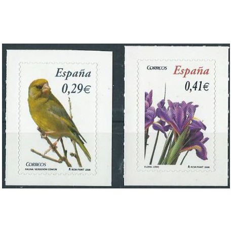Hiszpania - Nr 4143 - 44 2006r - Ptak  -  Kwiat