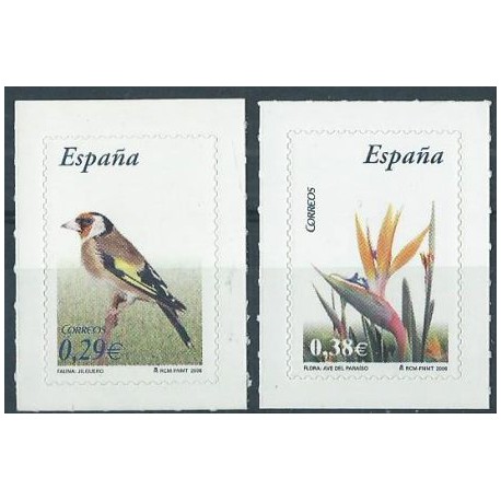 Hiszpania - Nr 4116 - 17 2006r - Ptak -  Kwiat