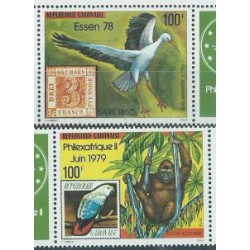 Gabon - Nr 682 - 83 1978r - Ptaki -  Ssaki