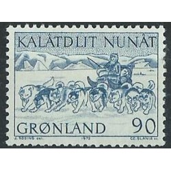 Grenlandia - Nr 080 1972r - Słania -  Psy