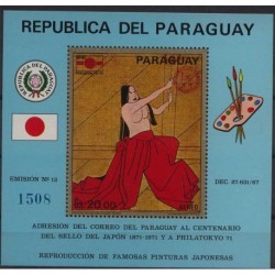 Paragwaj - Bl 169 1971r - Malarstwo