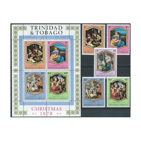 Trynidad & Tobago - Nr 274 - 78 Bl 1 1970r - Boże Narodzenie