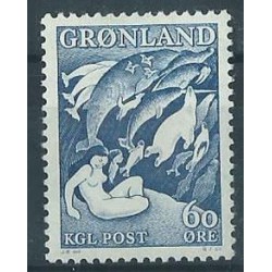 Grenlandia - Nr 039 1957r - Ssaki morskie