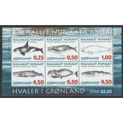 Grenlandia - Bl 10 1996r - Ssaki morskie