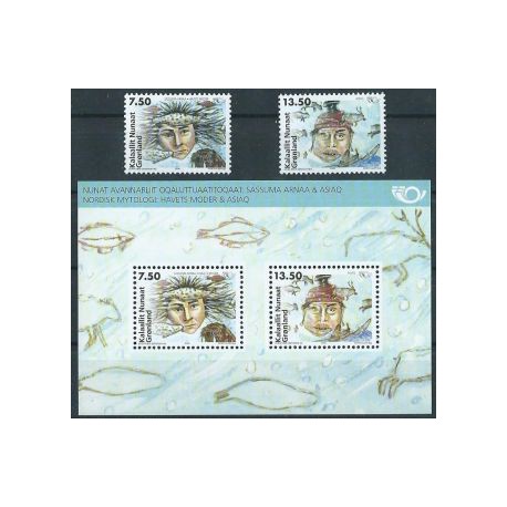 Grenlandia - Nr 462 - 63 Bl 34 2006r - Ssaki morskie
