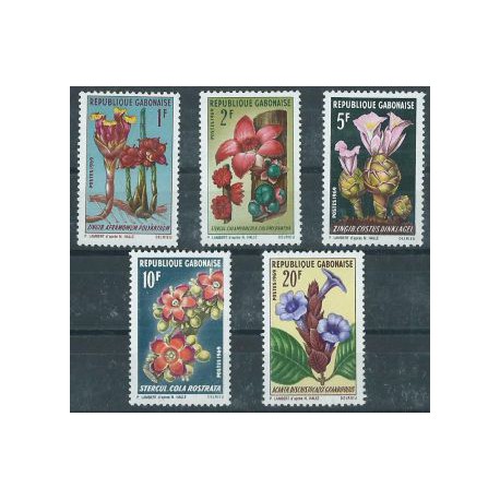 Gabon - Nr 341 - 45 1969r - Kwiaty