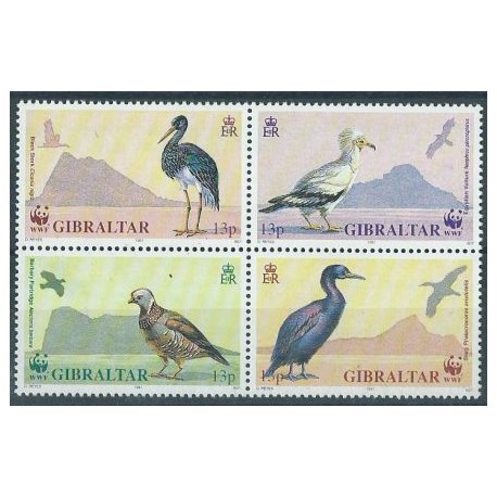 Giblartar - Nr 619 - 22 1991r - WWF -  Ptaki