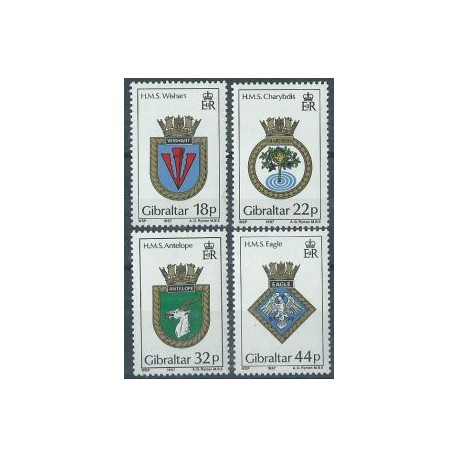 Gibraltar - Nr 521 - 24 1986r - Marynistyka - Herby