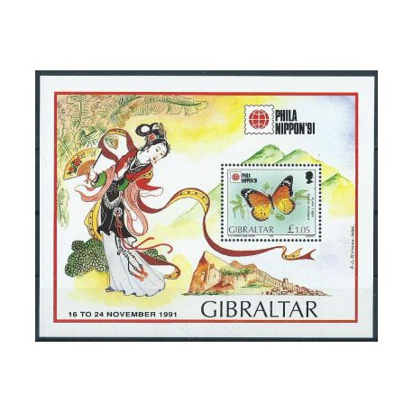 Gibraltar - Bl 16 1991r - Motyl