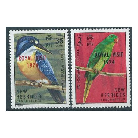 Nowe Hebrydy - Nr 375 - 76 1974r - Ptaki