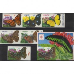 Vanuatu - Nr 1065 - 70 Bl 32 1998r - Motyle