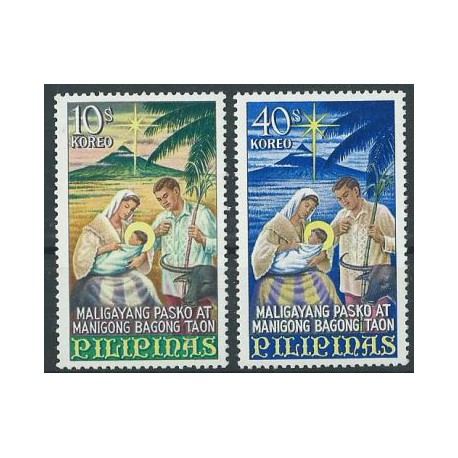 Filipiny - Nr 835 - 36 1967r - Boże Narodzenie