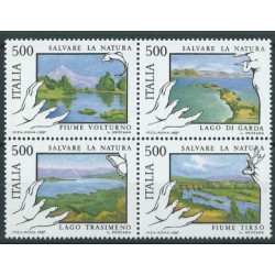 Włochy - Nr 2005 - 08 1987r - Ryba -  Ptak - Krajobrazy