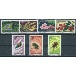 Kongo - Nr 248 - 54 1970r - Kwiaty - Insekty