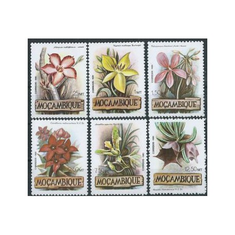 Mozambik - Nr 865 - 70 1981r - Kwiaty