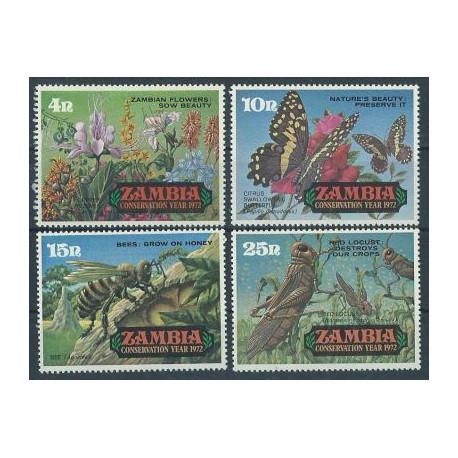 Zambia - Nr 089 - 92 1972r - Pszczoły
