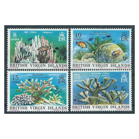 Wyspy Dziewicze - Nr 333 - 36 1978r - Ryby -  Koralowce