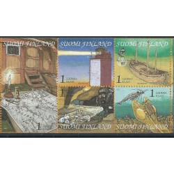 Finlandia - Nr 1577 - 81 2001r - Latarnie - Marynistyka