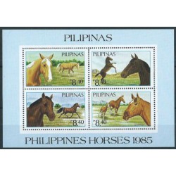 Filipiny - Bl 28 1985r - Konie